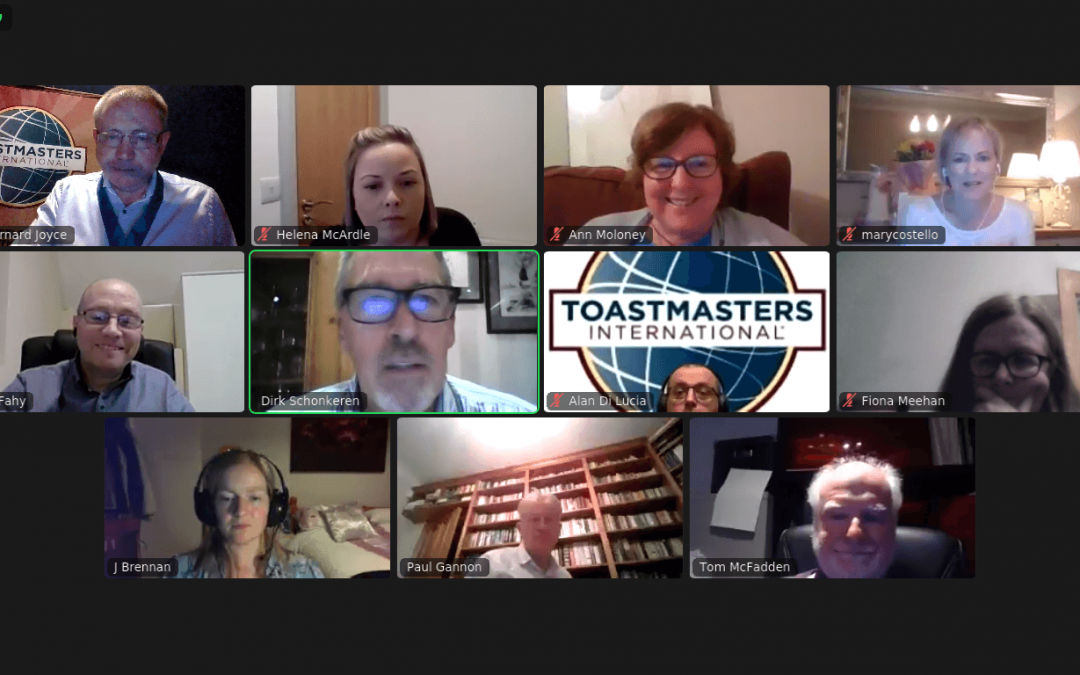 Castlebar Toastmasters Returns Virtually